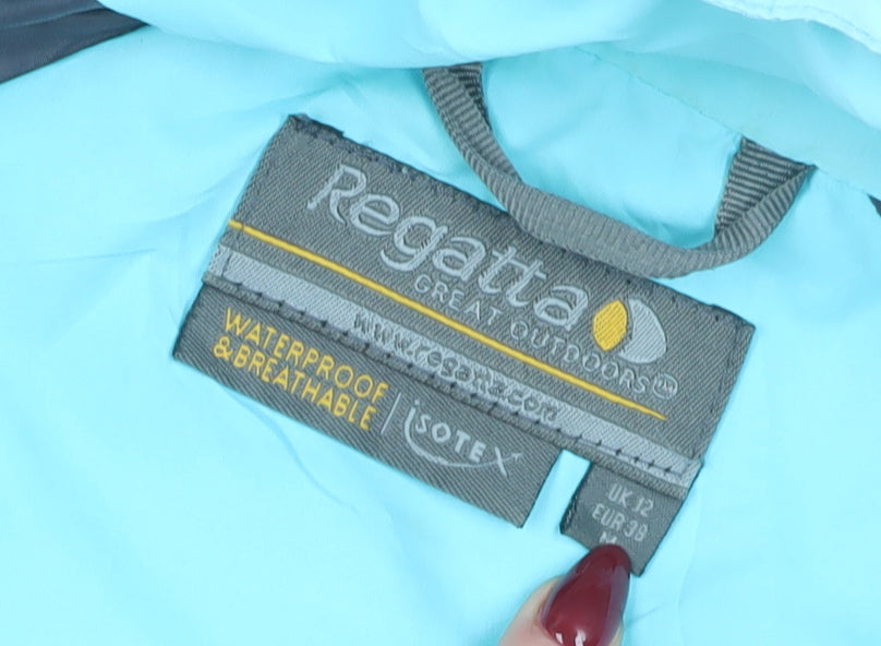 Womens UK Size 12 Regatta Blue Rain Coat