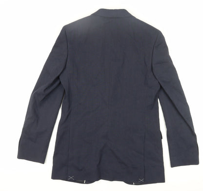 Mens UK Size 38 Marks and Spencer Regular Blue Suit Jacket