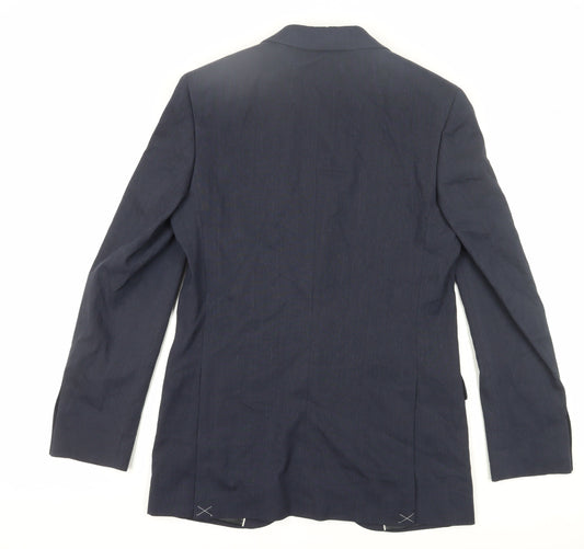 Mens UK Size 38 Marks and Spencer Regular Blue Suit Jacket