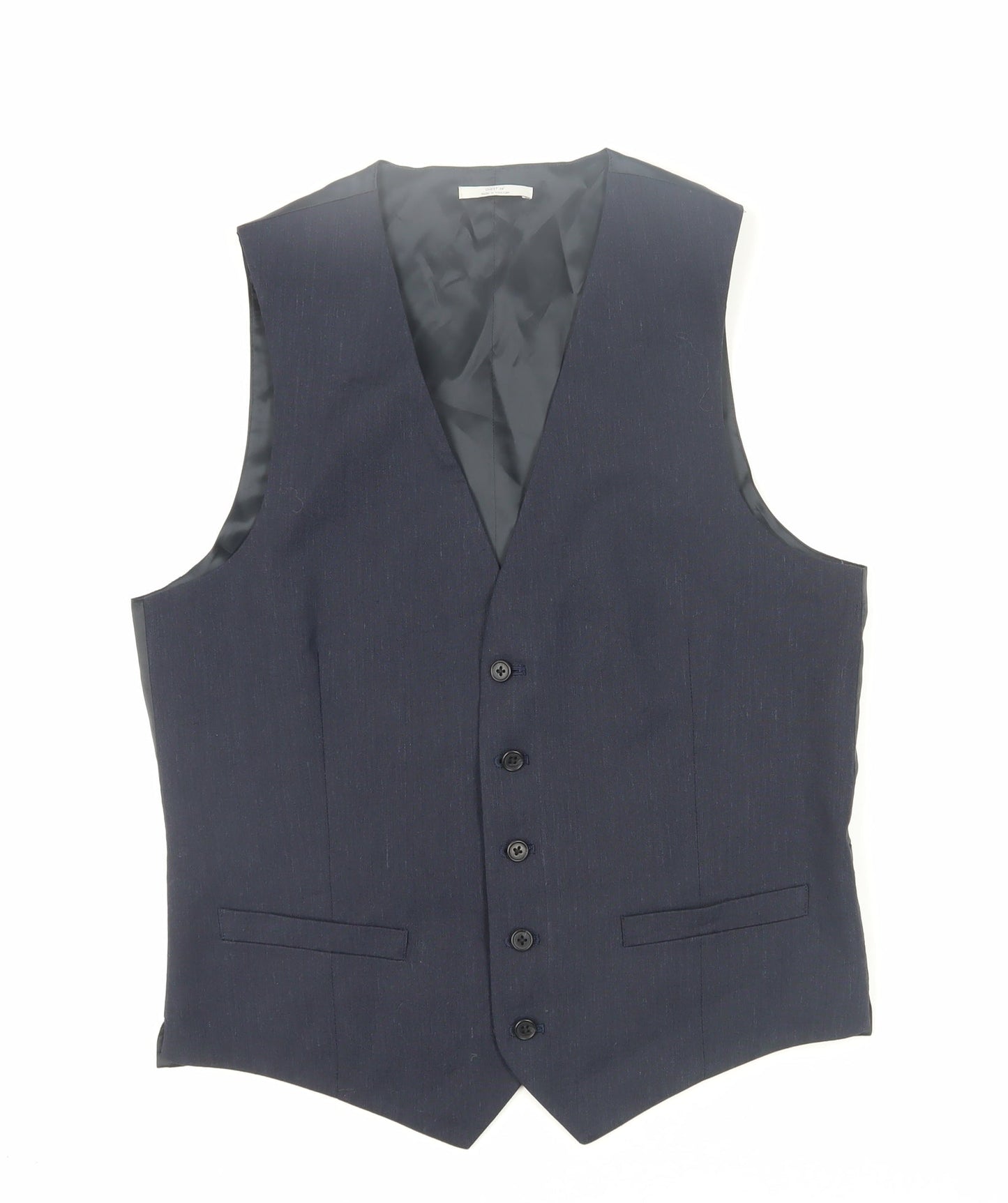 Mens UK Size 38 Marks and Spencer  Blue Suit Waistcoat
