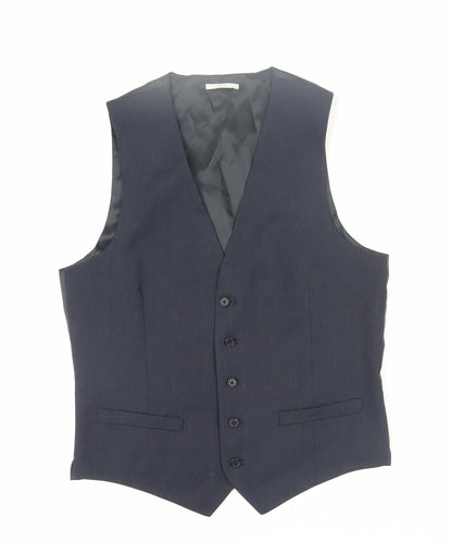 Mens UK Size 38 Marks and Spencer  Blue Suit Waistcoat