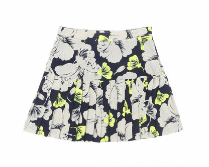 Banana Republic Women's Multicoloured Floral Pleated Skirt, Size 4