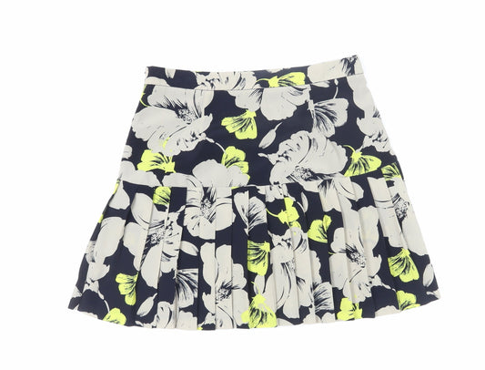 Banana Republic Women's Multicoloured Floral Pleated Skirt, Size 4