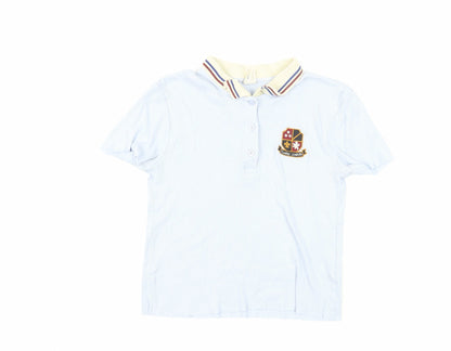Urban Outfitters Blue Cotton Polo Shirt M Unisex Casual