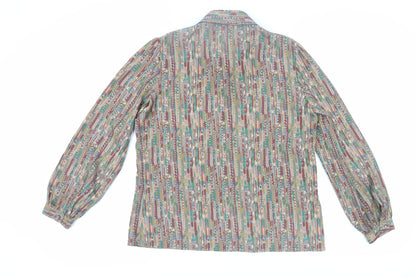 Jaeger Women's Multicoloured Geometric Button-Up Shirt