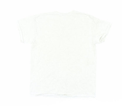 G&G Unisex White M Dinosaur Graphic T-Shirt