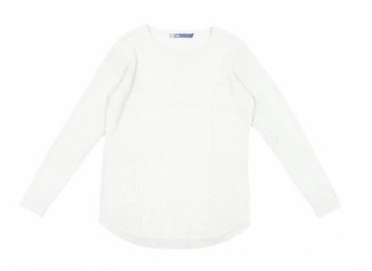 Womens UK Size 10 Isle Ivory Pullover Jumper