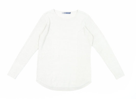 Womens UK Size 10 Isle Ivory Pullover Jumper