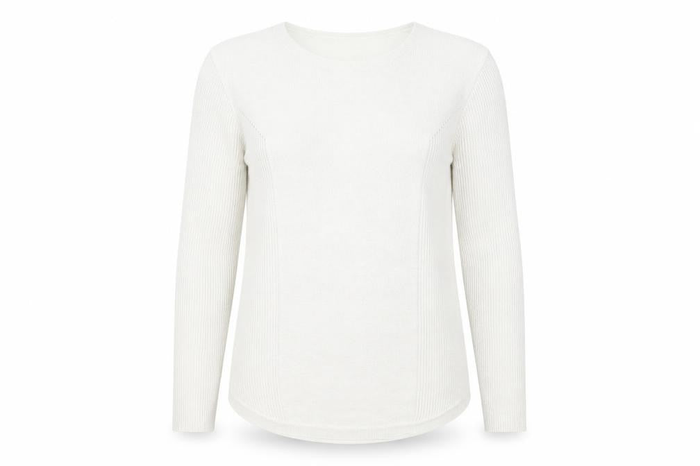 Womens UK Size 10 Isle Ivory Pullover Jumper