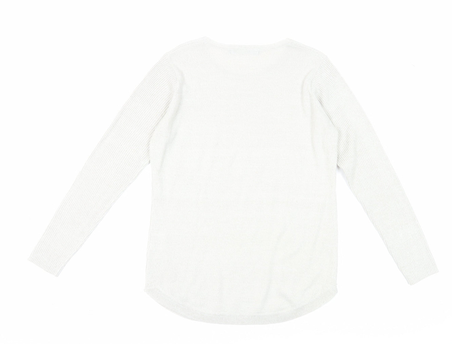 Womens UK Size 10 Isle Ivory Pullover Jumper