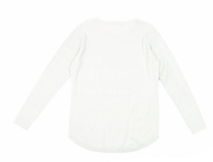 Womens UK Size 10 Isle Ivory Pullover Jumper