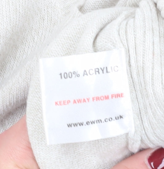 Womens UK Size 10 Isle Ivory Pullover Jumper