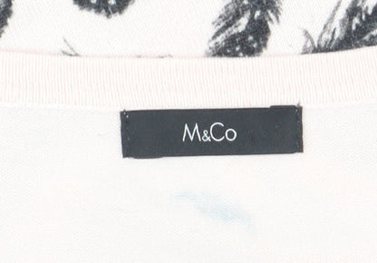 Womens UK Size 16 M&Co Pink Cardigan Jumper