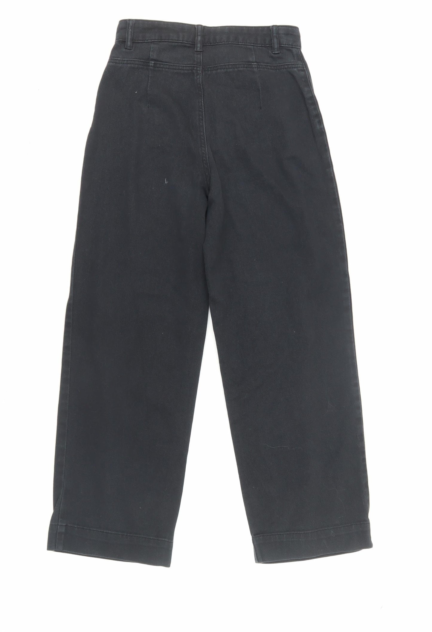 Monki Women's Wide-Leg Black Jeans, Size 4, Relaxed Fit