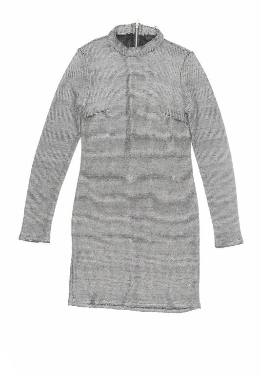 Topshop Women's Grey Sheath Dress Size 10