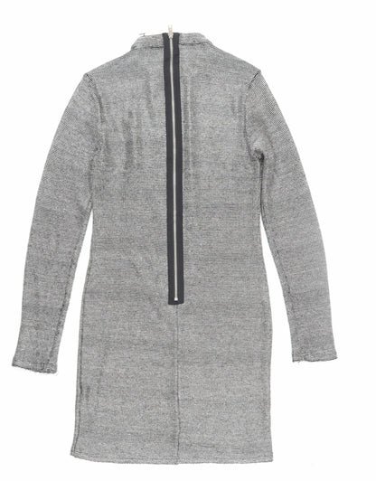 Topshop Women's Grey Sheath Dress Size 10