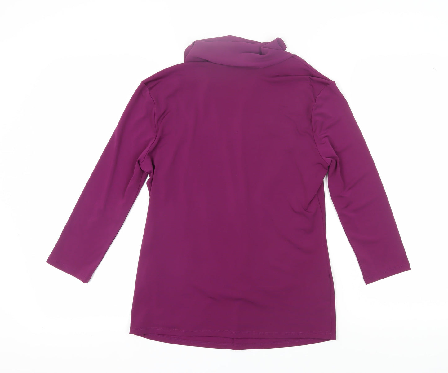 Womens UK Size 14 Star Purple Wrap Blouse