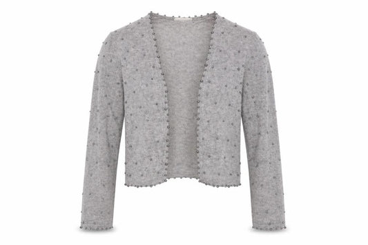Womens UK Size S Monsoon Grey Cardigan Jumper