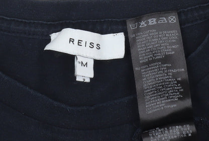 Reiss Men's Black Medium Cotton T-Shirt