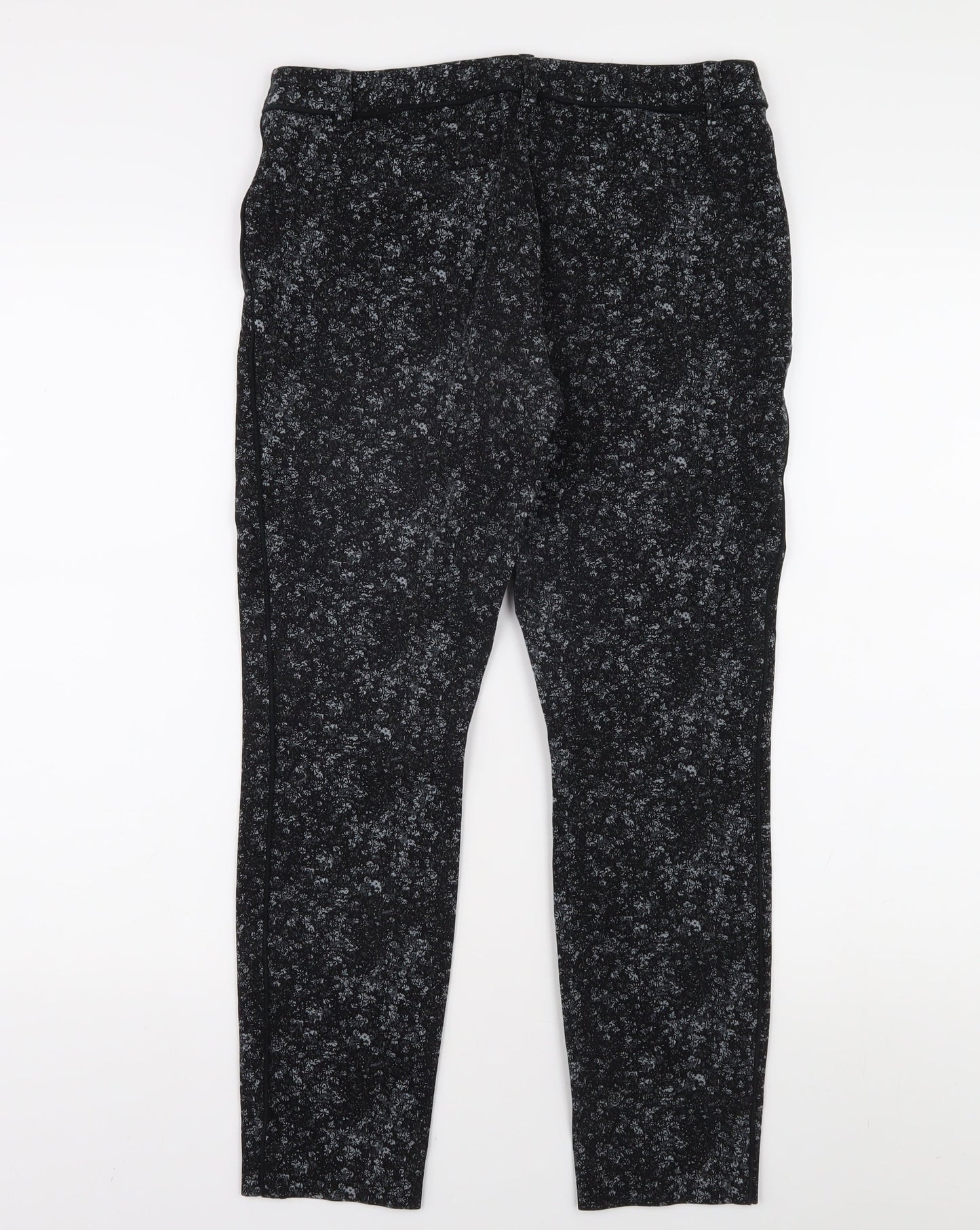 Womens UK Size 10 Gap Slim Fit Ankle Black Trousers