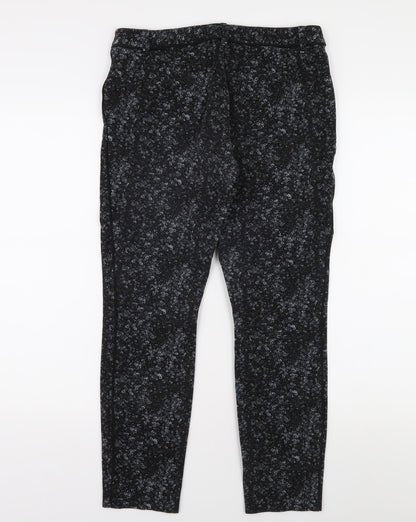Womens UK Size 10 Gap Slim Fit Ankle Black Trousers