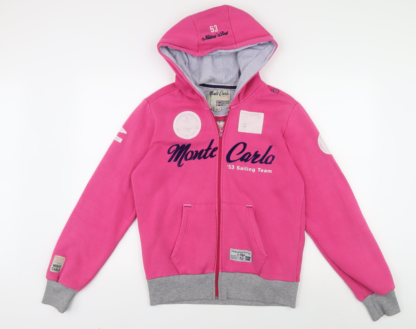 Monte Carlo Women's Pink Full Zip Hoodie XS