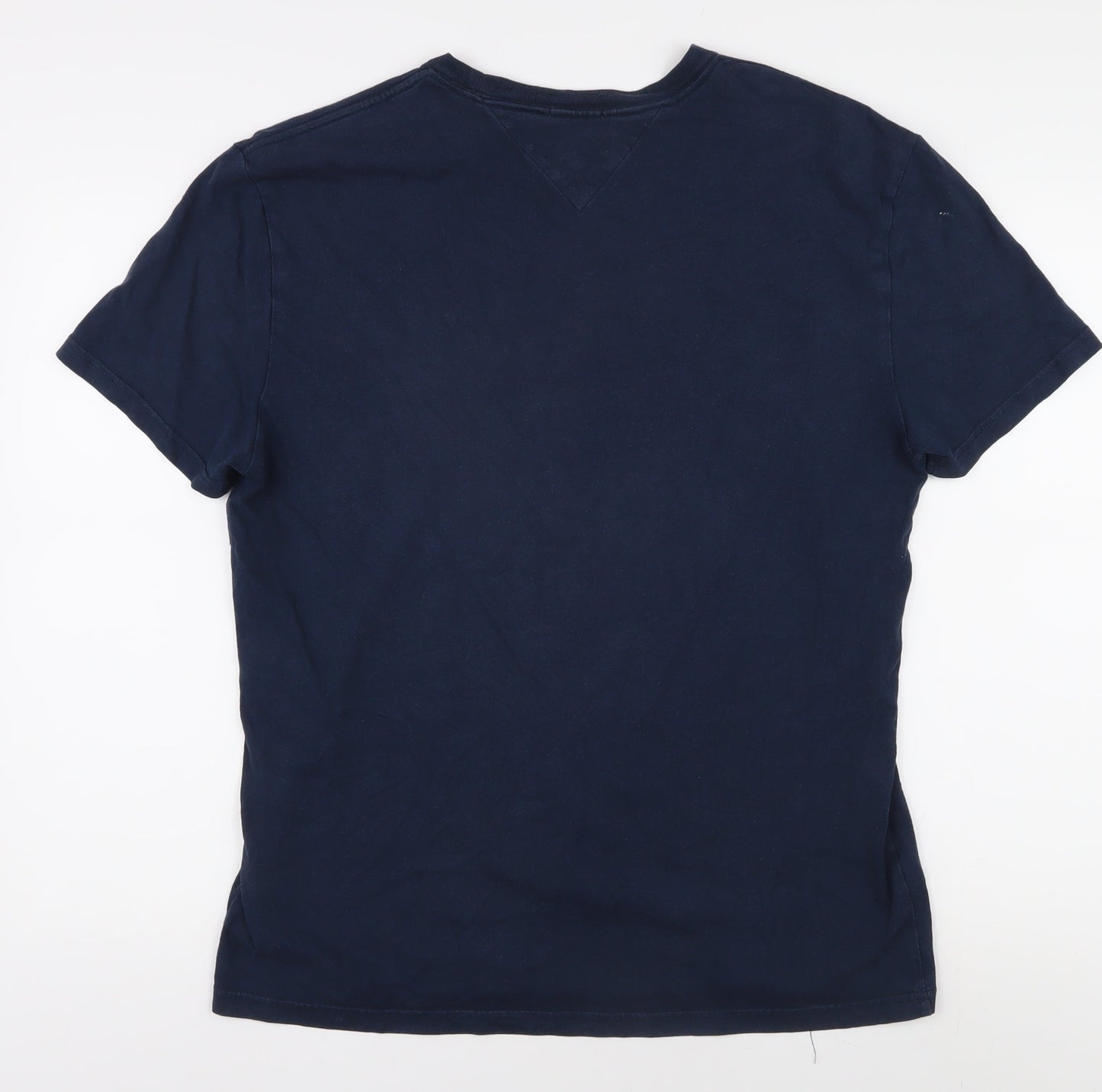 Tommy Jeans Men's Blue Graphic Logo T-Shirt - L