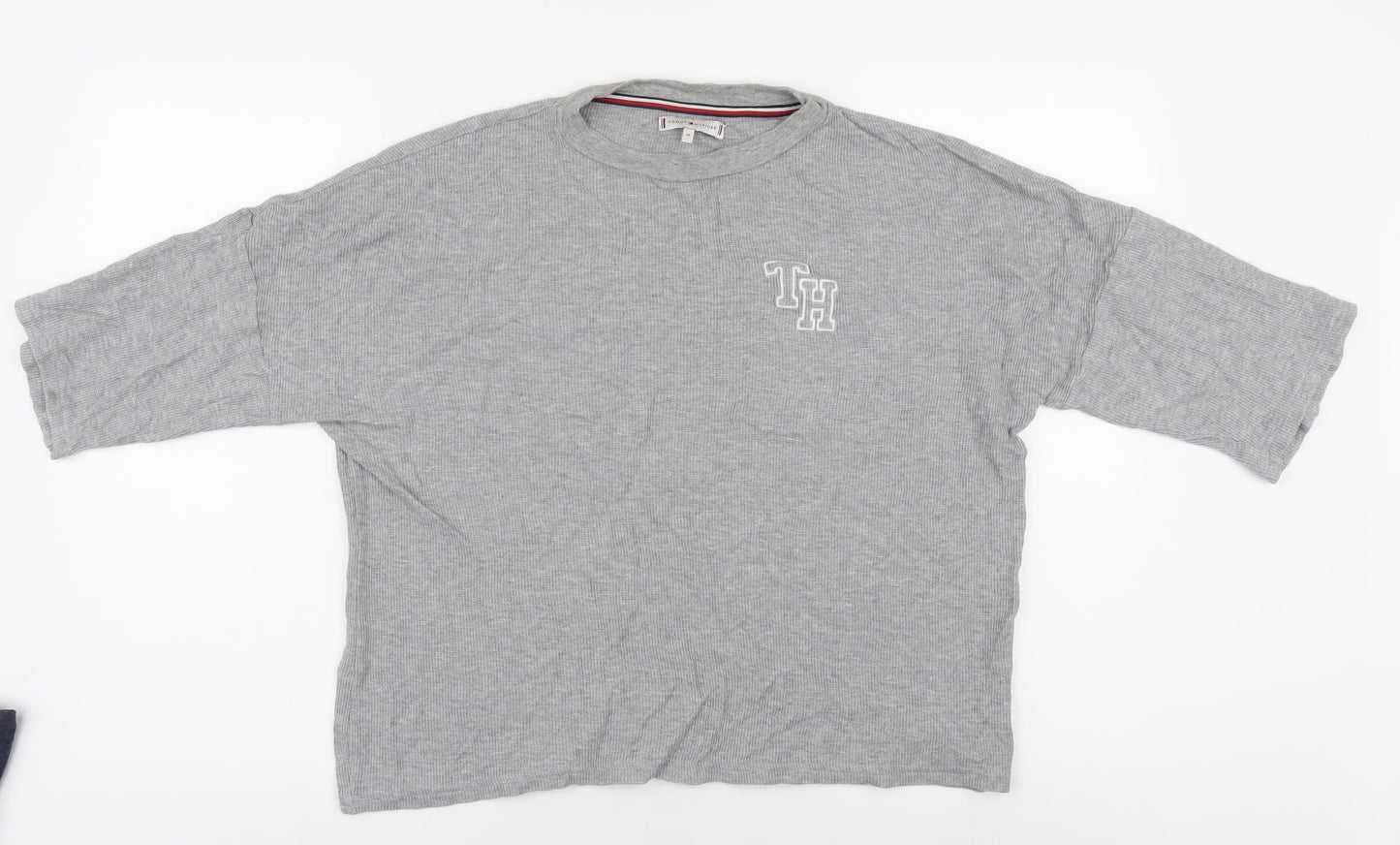 Unisex Adults UK Size M Tommy Hilfiger Grey Basic T-Shirt
