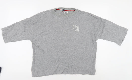 Unisex Adults UK Size M Tommy Hilfiger Grey Basic T-Shirt