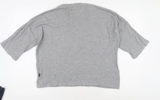 Unisex Adults UK Size M Tommy Hilfiger Grey Basic T-Shirt