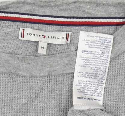 Unisex Adults UK Size M Tommy Hilfiger Grey Basic T-Shirt