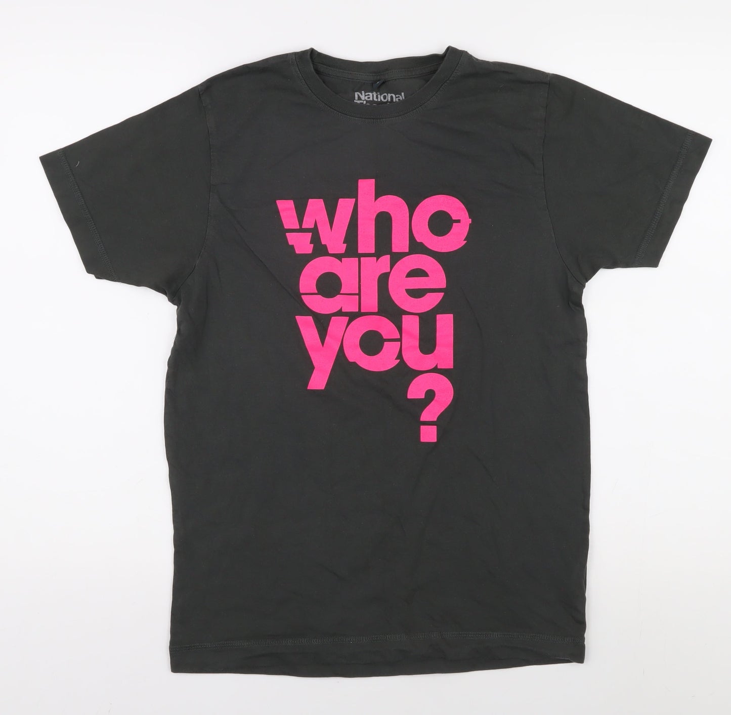 National Theatre Unisex Black S Graphic T-Shirt Casual
