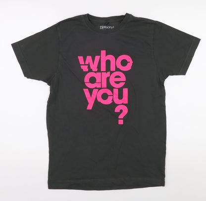 National Theatre Unisex Black S Graphic T-Shirt Casual