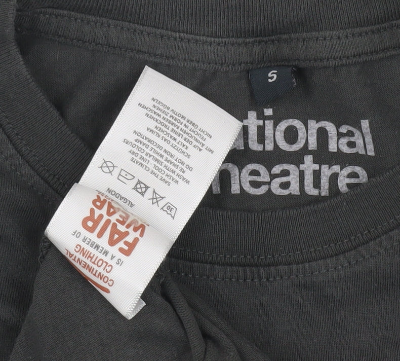 National Theatre Unisex Black S Graphic T-Shirt Casual