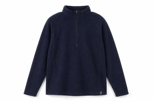 Front view of Trekmates unisex blue fleece sweatshirt -, size L