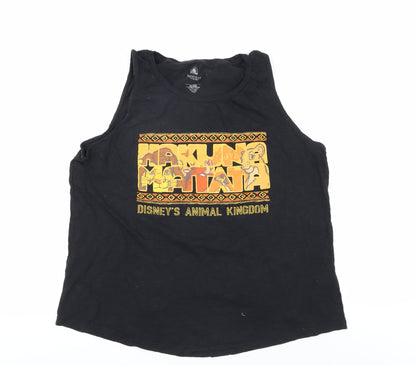 Womens UK Size XL Disney Black  Tank