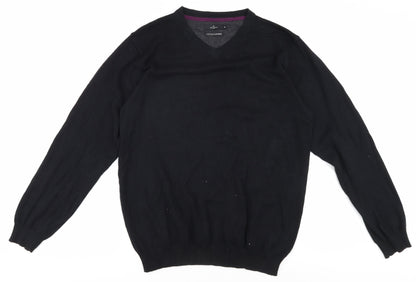 Jeff Banks Men's Black V-Neck Pullover M