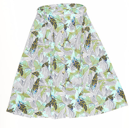 Brave Soul Women’s Floral A-Line Skirt Multicoloured M