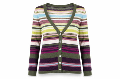 Paul Costelloe Women's Multicoloured M Linen Cardigan