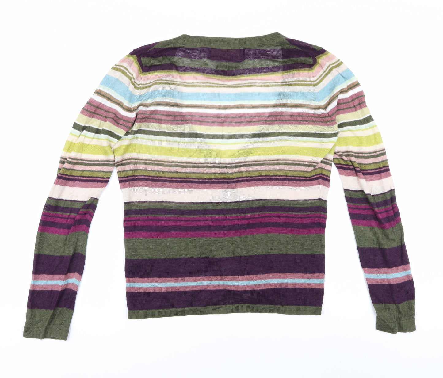 Paul Costelloe Women's Multicoloured M Linen Cardigan
