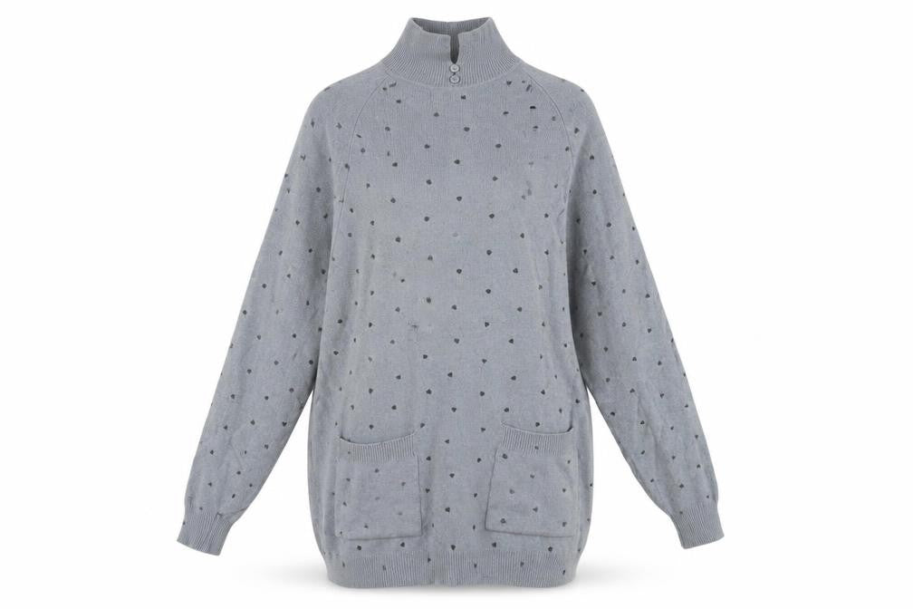 Womens UK Size One Size HONEY Grey Pullover Jumper