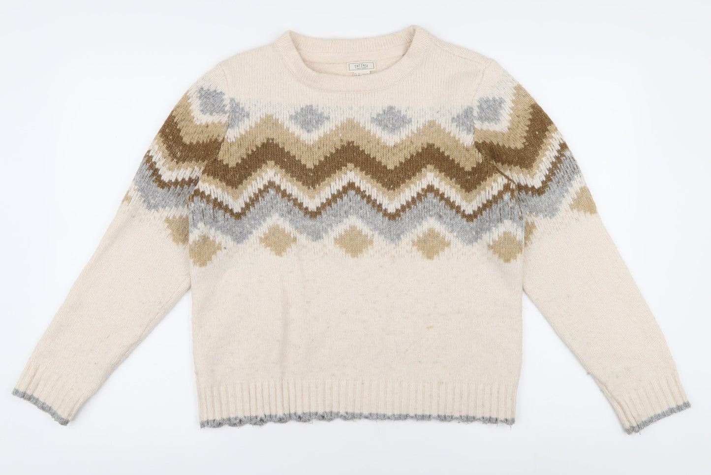 Womens UK Size 12 Fat Face Beige  Sweater