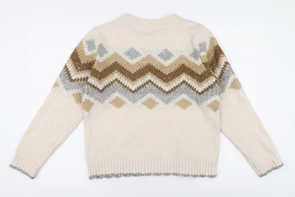 Womens UK Size 12 Fat Face Beige  Sweater