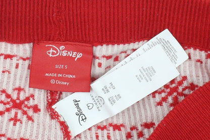 Disney Boys Red Mickey Fair Isle Pyjama Pants - Size S