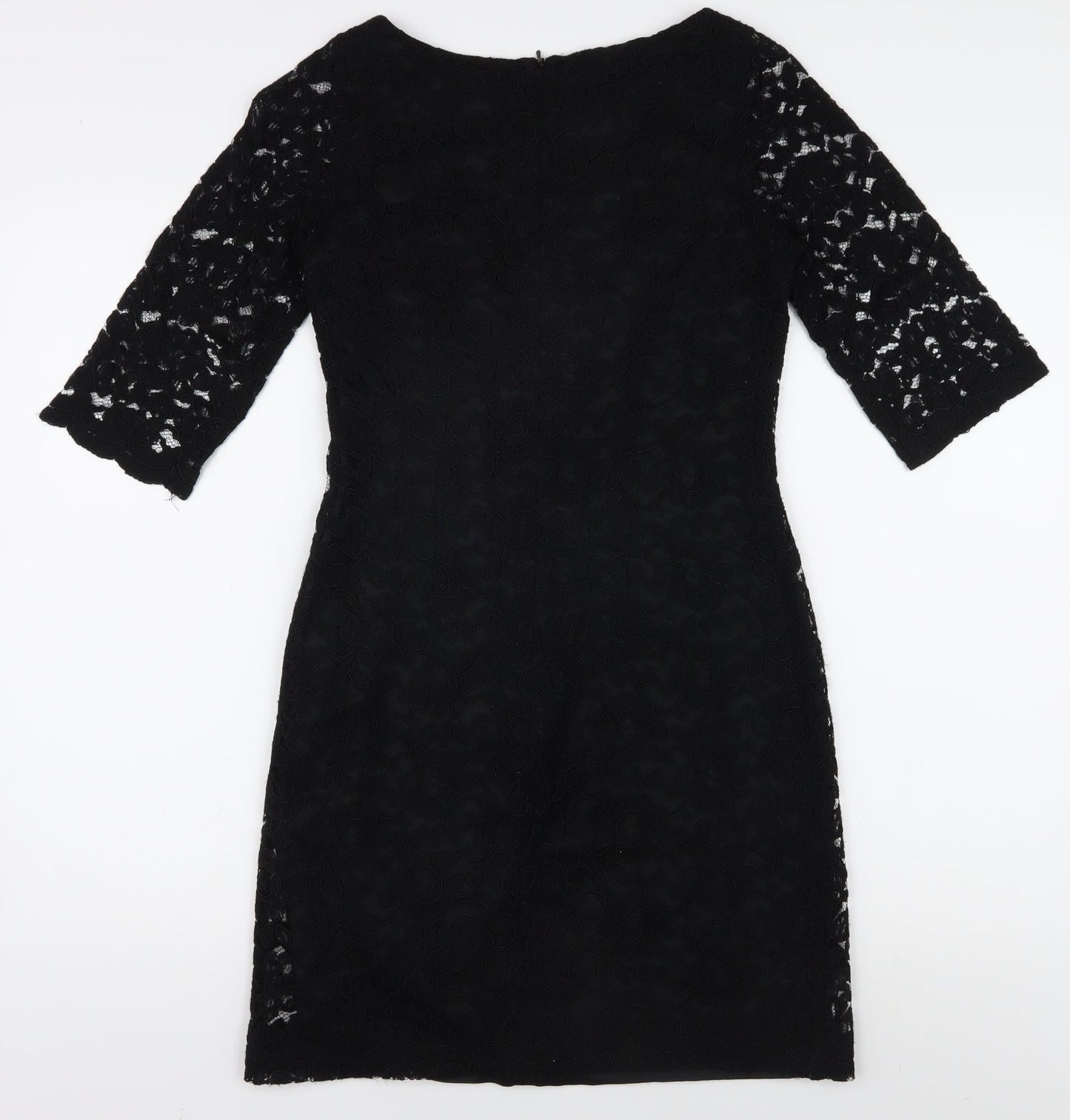 Oasis Women's Black Knee-Length Sheath Dress, Size 8