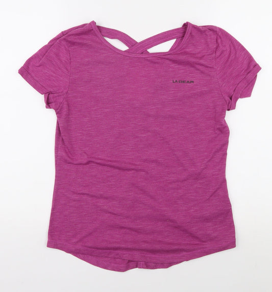 LA Gear Women's Purple Active T-Shirt Size 12