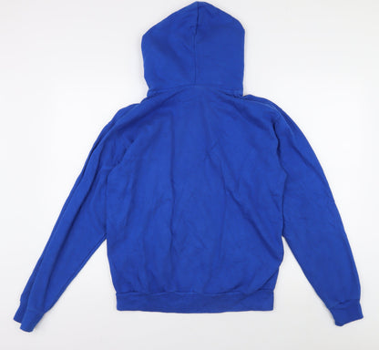 Mens UK Size M Stars & Stripes Blue Full Zip Hoodie