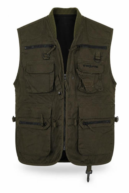 Mens UK Size M B Square Green Gilet