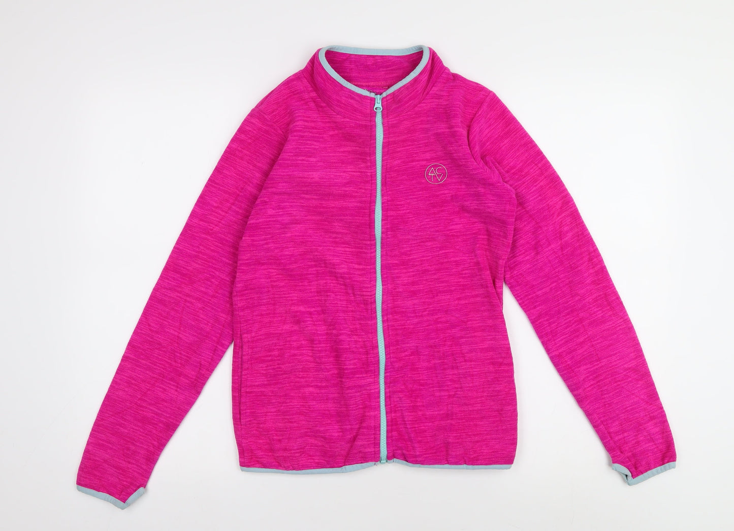 Tu Girls Pink Activewear Jacket, Age 11, Full Zip, Dance
