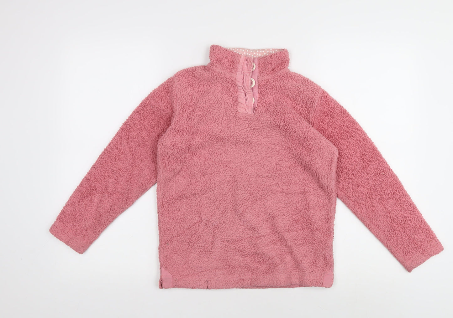 Arctic Storm Girls Pink Fleece Henley Sweatshirt 9-10 Years
